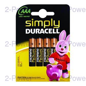 Duracell Simply AAA 4 Pack