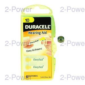 Duracell 1.4v Hörapparats Batteri 8 x 6 st (48 st) (Nr 10)