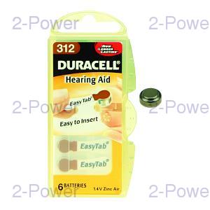 Duracell 1.4v Hörapparats Batteri 18-Pack (DA312)