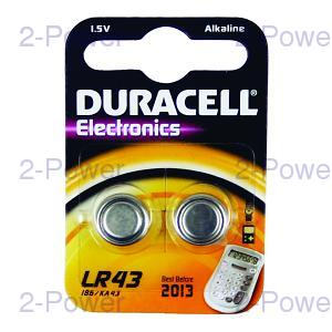 Duracell 1.5v LR43 Cell 2-Pack